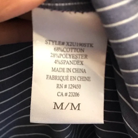 tunic brand COMO BLU size M gray with white stripes - Picture 9 of 10